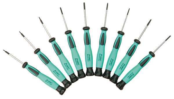 ESD Precision Screwdriver Set, Combo, 9 pcs, Eclipse, Mfr#: SD-0839