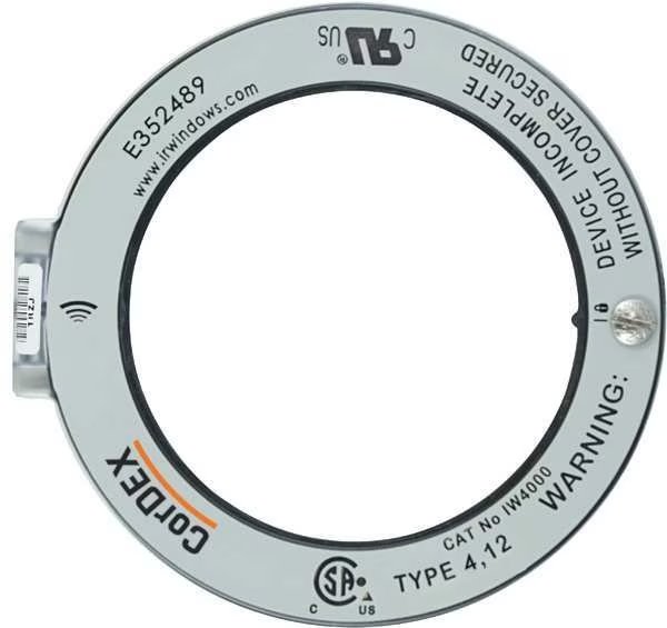 Round Infrared Window, 4 In., 100mm Dia., Cordex, Mfr#: IW4000