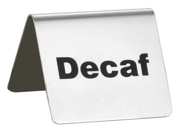 Decaf Buffet Sign, SS, Silver, Tablecraft, Mfr#: B2