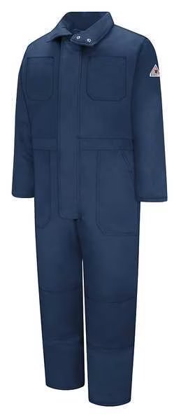 Flame Resistant Coverall, Navy, Cotton/Nylon, L, Vf Imagewear, Mfr#: CLC8NV LN L
