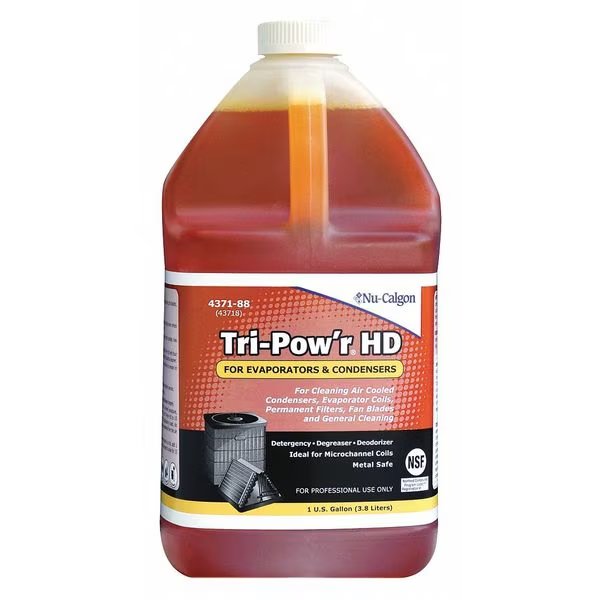Condenser Cleaner, Liquid, 1 gal, Tan, Nu-Calgon, Mfr#: 4371-88