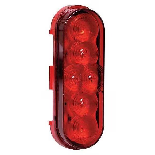 Stop-Turn-Tail Lamp, LED, Oval, Red, Maxxima, Mfr#: M63346R-KIT