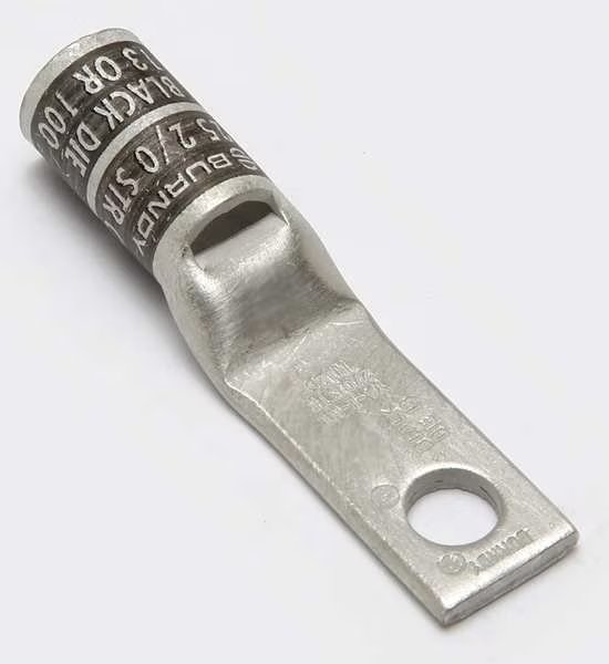 One Hole Lug Compress Connector, 2/0 AWG, Burndy, Mfr#: YA26LNT516