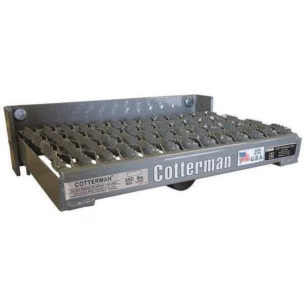 Spring Loaded Fold-Up Step, 4 In. H, Cotterman, Mfr#: FUS101SA3C1P1