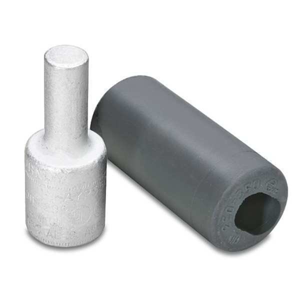 AL Compression Adapter, 1.11inWx2.63inL, Burndy, Mfr#: AYP250