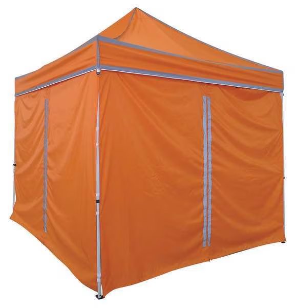 Side Wall, Orange, Polyester, 85 In H, PK2, EnjoyTool Select, Mfr#: 22RP56