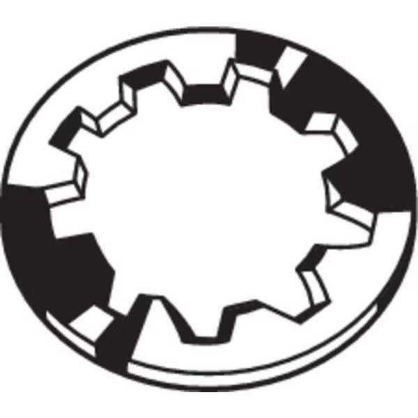 Internal Tooth Lock Washer, For Screw Size #8 Stainless Steel, Plain Finish, 50 PK, EnjoyTool Select, Mfr#: U55462.016.0001