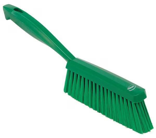 1 19/32 in W Bench Brush, Soft, 6 3/4 in L Handle, 7 in L Brush, Green, Plastic, 13 in L Overall, Remco, Mfr#: 45872