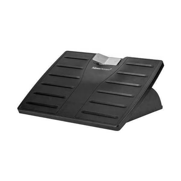 Adjustable Footrest with Microban, HPS Black/Silver, Fellowes, Mfr#: 8035001