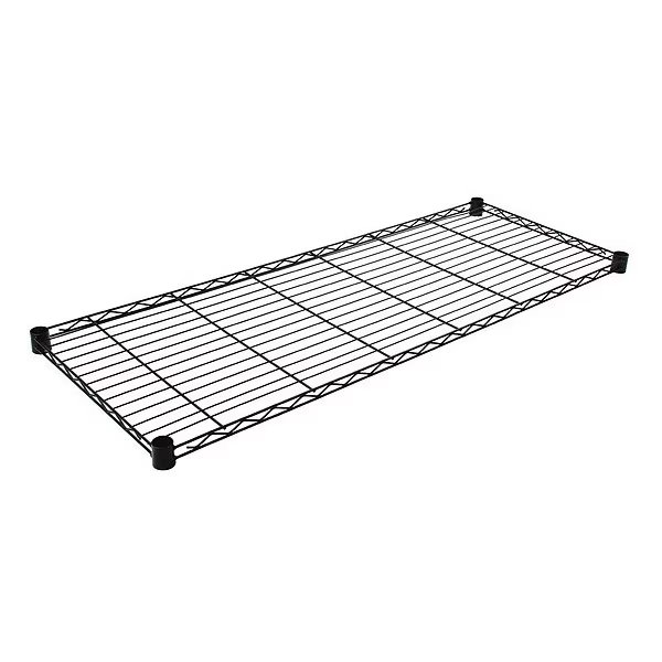 Wire Shelf, 24"Wx24"L Shelf, Black Epoxy, Quantum Storage Systems, Mfr#: 2424BK