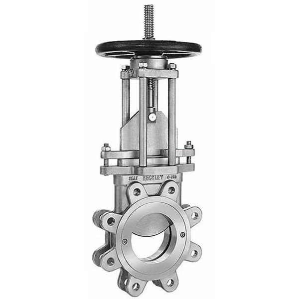 Knife Gate Valve, Uni, Manual, SS304, 2", Keckley, Mfr#: 2KGV-34-MUM