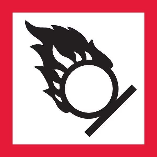 Pictogram Sign, Black/Red, Vinyl, Ghs Safety, Mfr#: GHS1266