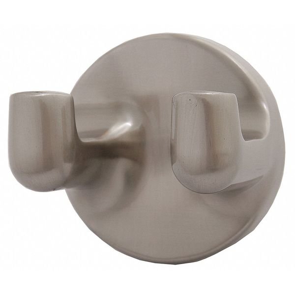 Bathroom Hook, 2 Hook, 1-3/4In D, Satin, Taymor, Mfr#: 04-SN8402
