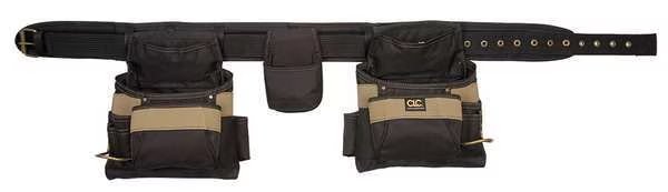 Tool Belt, Tool Belt, Black, Polyester, 16 Pockets, Clc Work Gear, Mfr#: 1604