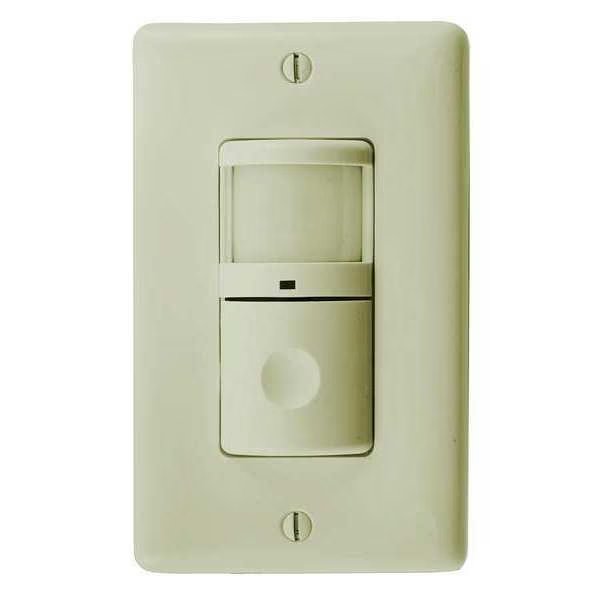 Occ/Vac Sensor, PIR, 1200 sq ft, Ivory, Hubbell Wiring Device-Kellems, Mfr#: WS2000NI