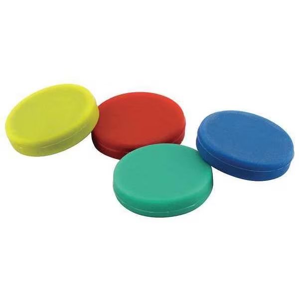 Disc Magnets, Red, Blue, Green, Yellow, PK4, Master Magnetics, Mfr#: 7591