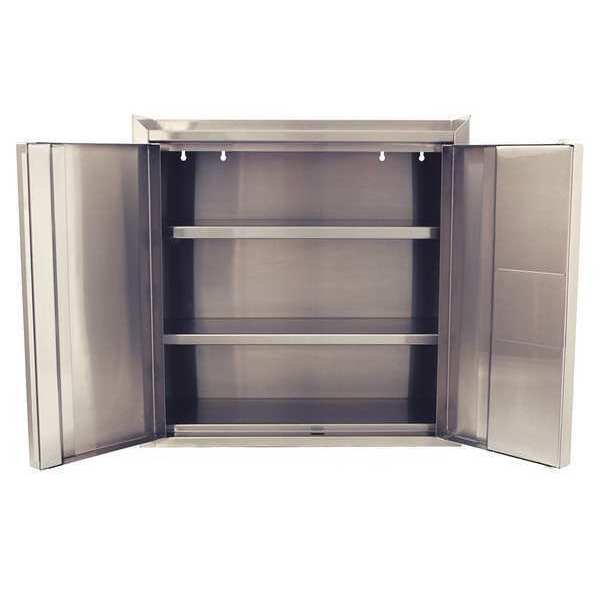 18 ga. 304 Stainless steel Wall Storage Cabinet, 30 in W, 30 in H, Stationary, Jamco, Mfr#: KS130