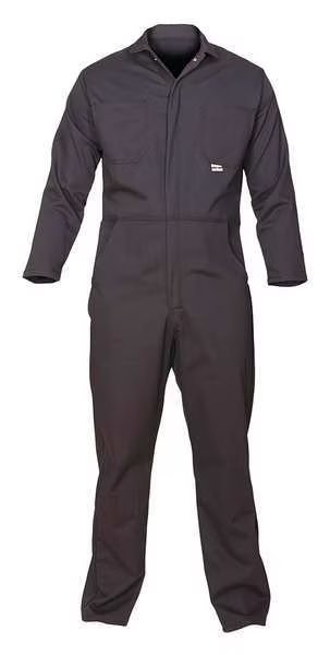 Flame Resistant Coverall, Navy Blue, Cotton Blend, XL, Chicago Protective Apparel, Mfr#: 605-USN-XL