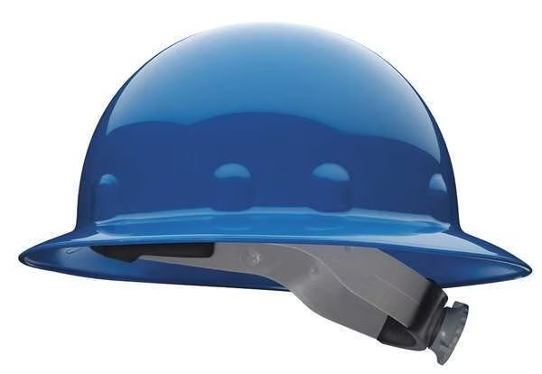 Full Brim Hard Hat, Type 1, Class E, Ratchet (8-Point), Blue, Fibre-Metal By Honeywell, Mfr#: E1RW71A000