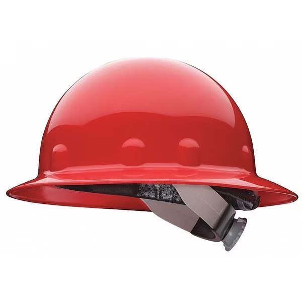 Full Brim Hard Hat, Type 1, Class E, Ratchet (8-Point), Red, Fibre-Metal By Honeywell, Mfr#: E1RW15A000