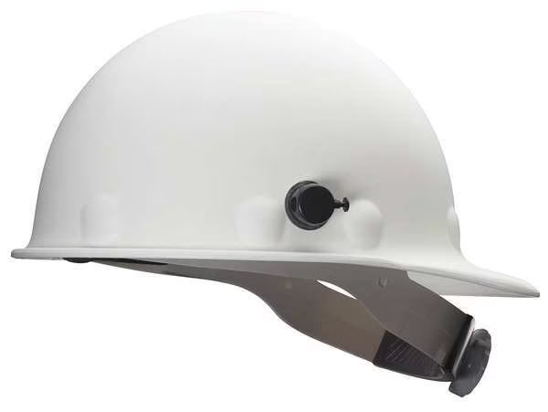 Front Brim Hard Hat, Type 1, Class G, Ratchet (8-Point), White, Fibre-Metal By Honeywell, Mfr#: P2AQSW01A000
