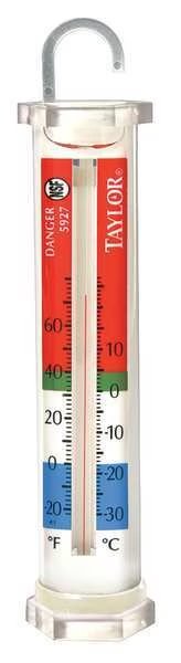 Food Srv Thermometer, -20 to 60, Analog, Taylor, Mfr#: 5927