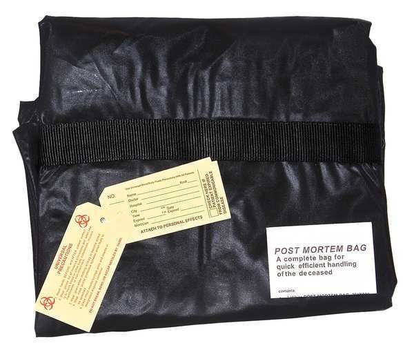 Chlorine Free Body Bag, Blk, Handles, PK10, Medsource, Mfr#: MS-BOD200