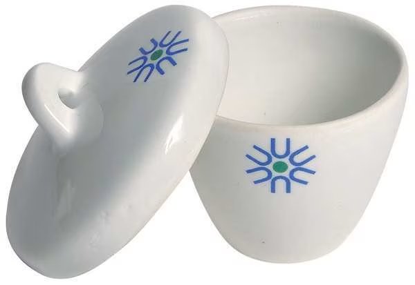 Crucible, Porcelain, Glazd, 1150C, 50mm, PK6, United, Mfr#: JCT040