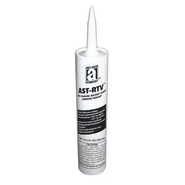Waterproof RTV Silicone Sealant, 10.3 oz, White, Temp Range -75 to 450 Degrees F, Anti-Seize Technology, Mfr#: 27104