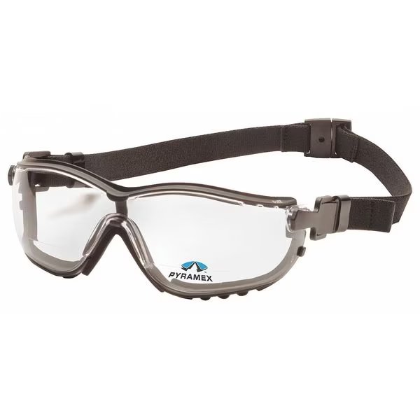 Bifocal Reading Safety Goggles, Clear Anti-Fog Lens, V2G Series, Pyramex, Mfr#: GB1810STR20