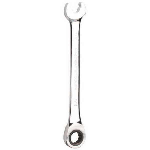 Ratcheting Wrench, Head Size 1/2 in., Jonard Tools, Mfr#: ASW-R12