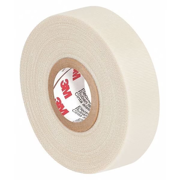 3M™ 69 Glass Cloth Electrical Tape, 7 Mil, 3/4" x 66', White, Scotch, Mfr#: T9640691PK