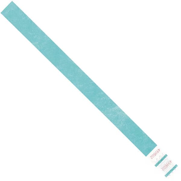 Tyvek® Wristbands, 3/4" x 10", Teal, 500/Case, Tyvek, Mfr#: WR101TL