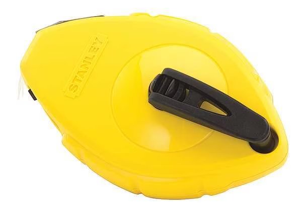 Chalk Line Reel, 100 ft, ABS, w/o Chalk, Stanley, Mfr#: 47-440