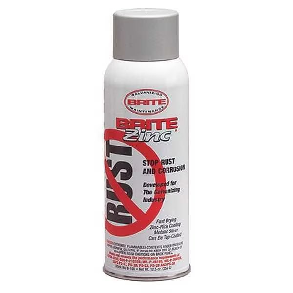 Exterior Galvanizing Compound, Spray Primer, Aluminum/Metallic, 12.5 oz, Weld-Aid, Mfr#: B-100