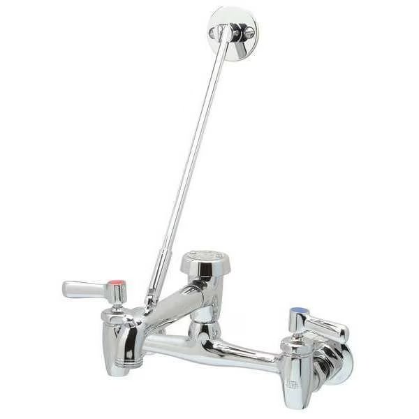 Rigid Utility Sink Faucet, Chrome Plated, 2 Holes, ADA Compliant, Zurn, Mfr#: Z843M1-XL-CS