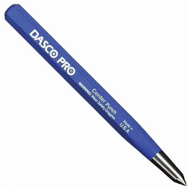 Center Punch, 1/4 Tip x 4" L, Dasco Pro, Mfr#: 530