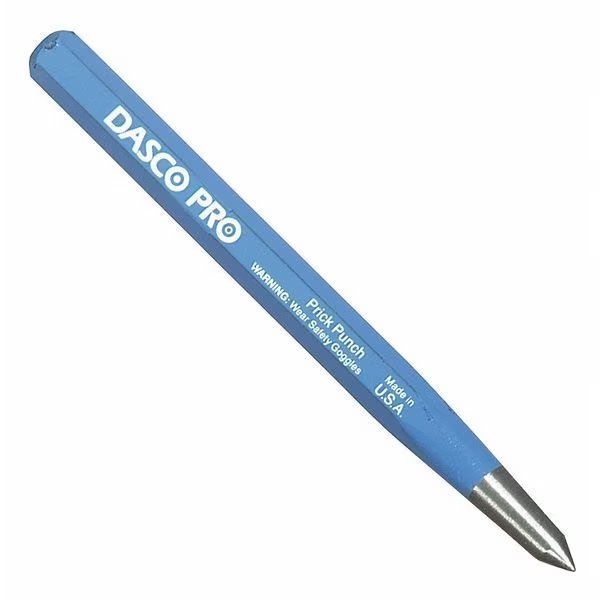 Prick Punch, 1/4 Tip x 4" L, Dasco Pro, Mfr#: 539