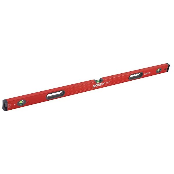 Box Level, Aluminum, 48 In, Red, Sola, Mfr#: LSB48