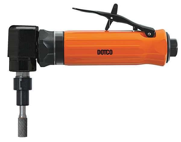 Right Angle Die Grinder, 1/4 in NPT Female Air Inlet, 1/4 in Collet, Heavy Duty, 20,000 RPM, 0.4 hp, Dotco, Mfr#: 10LF201-36