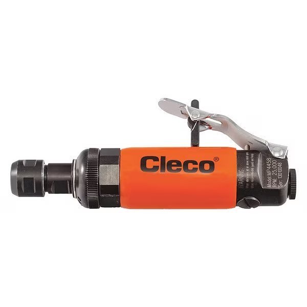 Straight Die Grinder, 1/4 in NPT Female Air Inlet, 1/4 in Collet, Medium Duty, 25,000 RPM, 0.5 hp, Cleco, Mfr#: MP4458