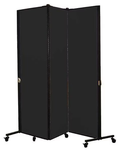 Portable Room Divider, 5Ft 9In W, Coal, Screenflex, Mfr#: HKDL603-VX