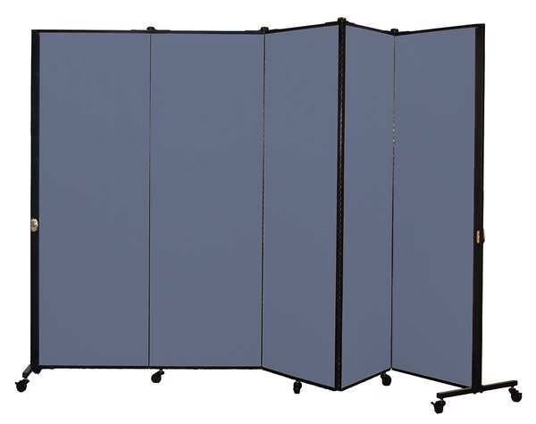 Portable Room Divider, 9Ft 5In W, Lake, Screenflex, Mfr#: HKDL605-DB