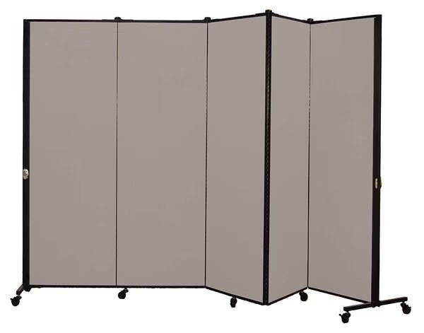 Portable Room Divider, 9Ft 5In W, Stone, Screenflex, Mfr#: HKDL605-DG