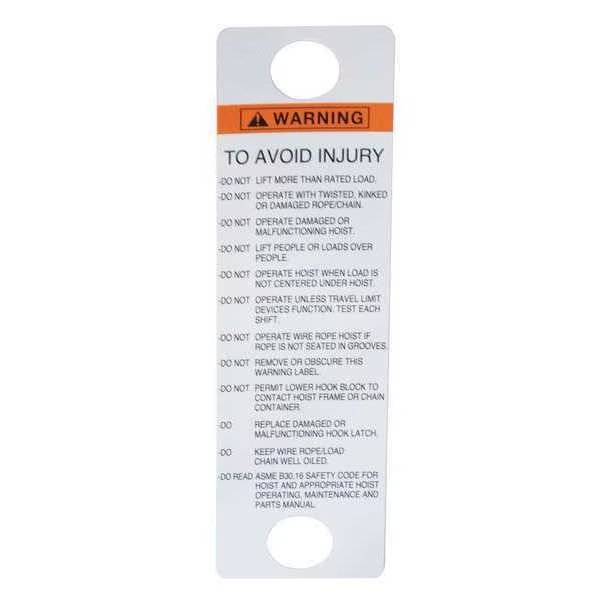 Warning Label, Cm, Mfr#: 81704