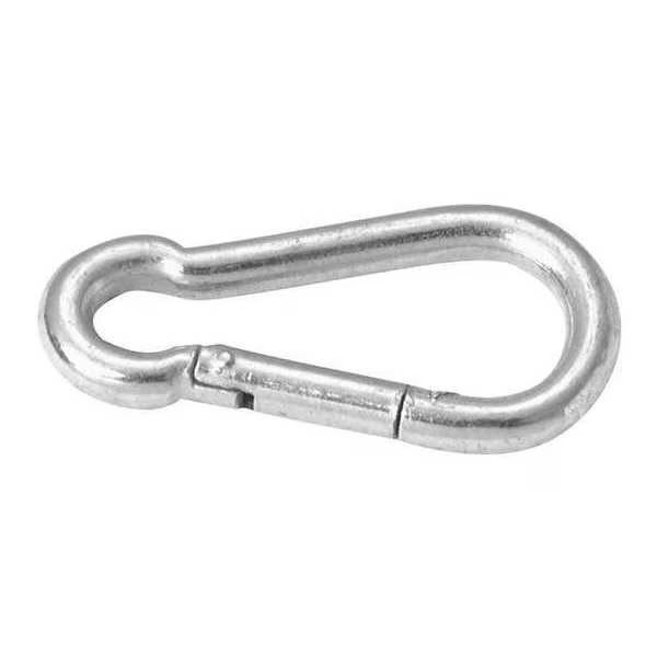 7/16" Spring Snap Link, Steel, Zinc Plated, #2450, Campbell Chain & Fittings, Mfr#: T7645036
