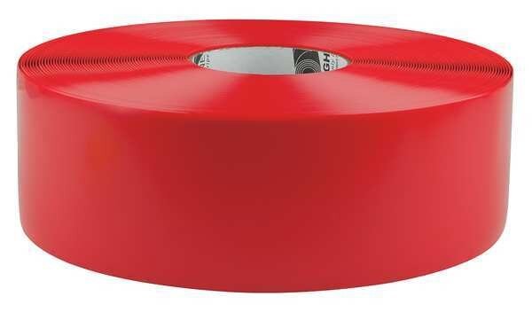 Floor Marking Tape, Roll, Red, Solid, PVC, Mighty Line, Mfr#: 3RR