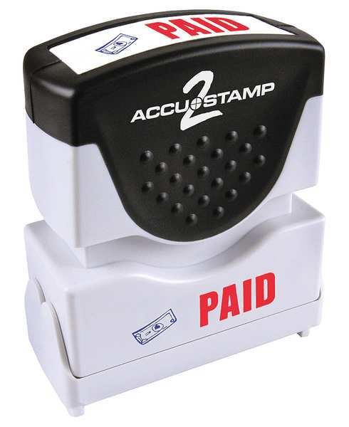 ACCU-STAMP 2 Shutter PAID 2 Color, Cosco, Mfr#: 038913