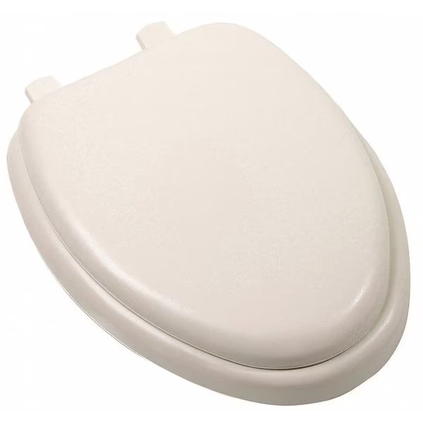Delux Soft Seat w/Wood Cores, Bone, Elngtd, With Cover, Embossed Vinyl, Jones Stephens, Mfr#: C1B5E201