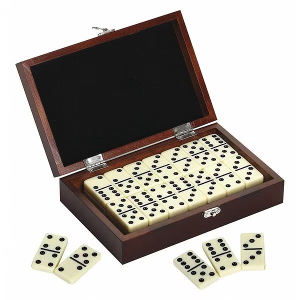 Premium Domino Set w/Wooden Carry Case, Hathaway, Mfr#: BG2133